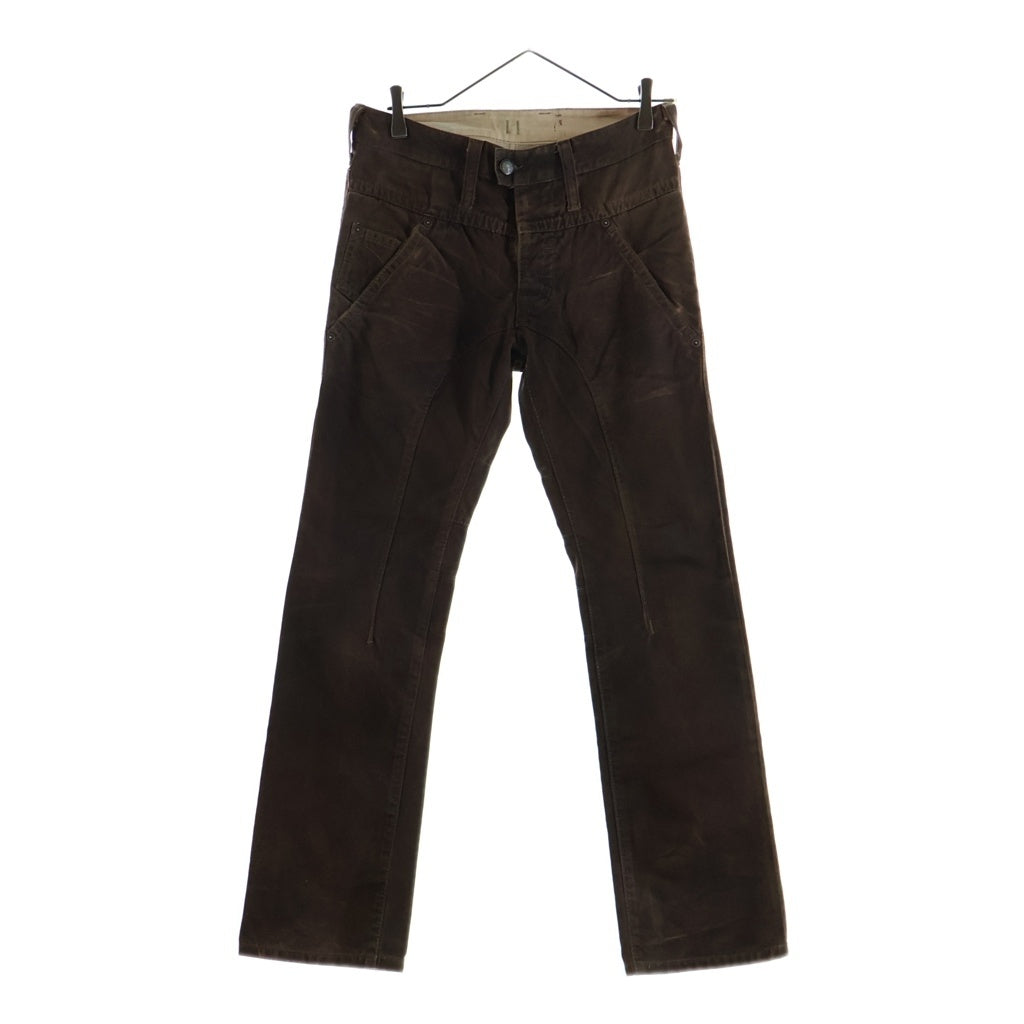 Neil Barrett(ニール バレット) Pants むら染め コットンパンツ ブラウン