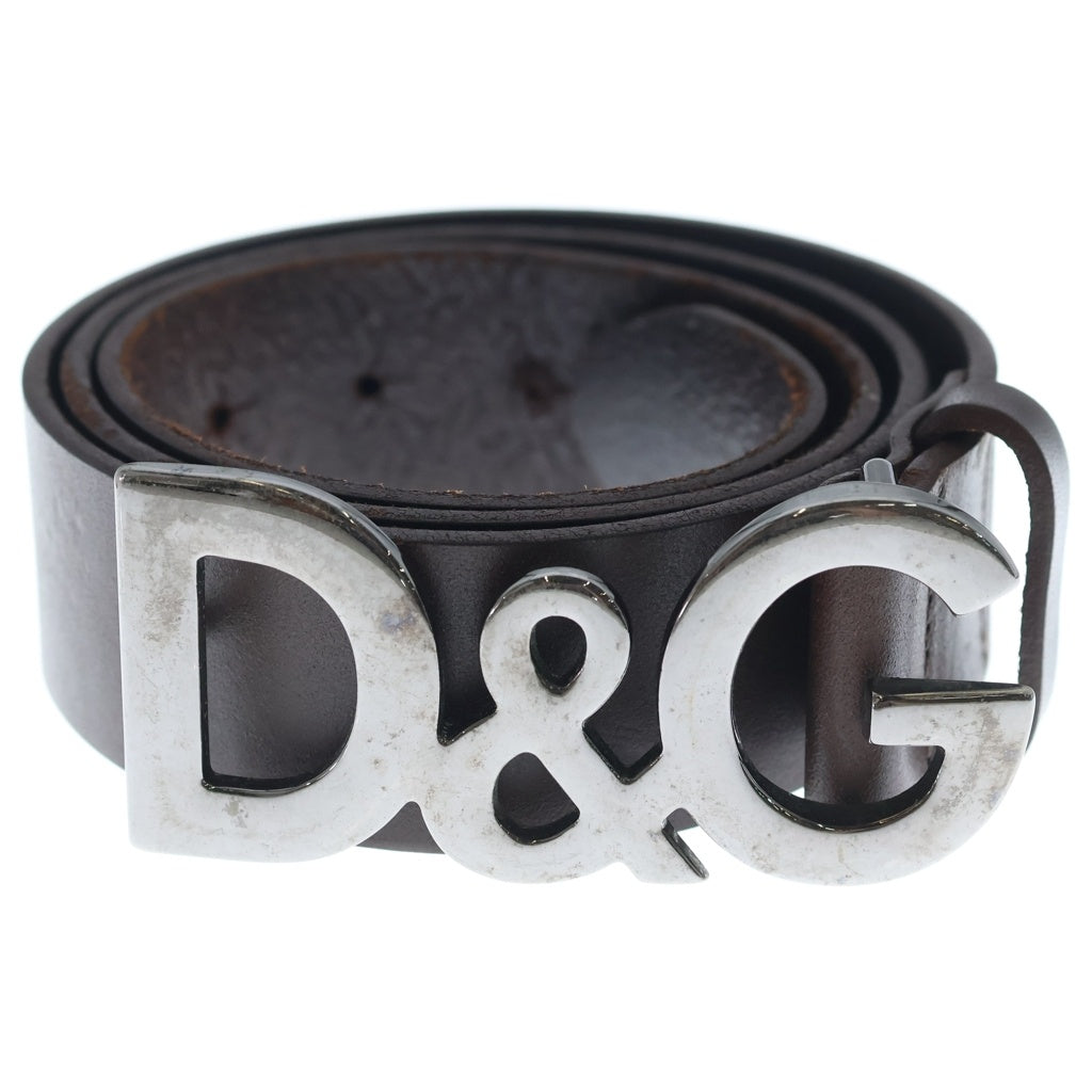 DOLCE & GABBANA(ドルチェアンドガッバーナ) D&G レザーベルト ブラウン