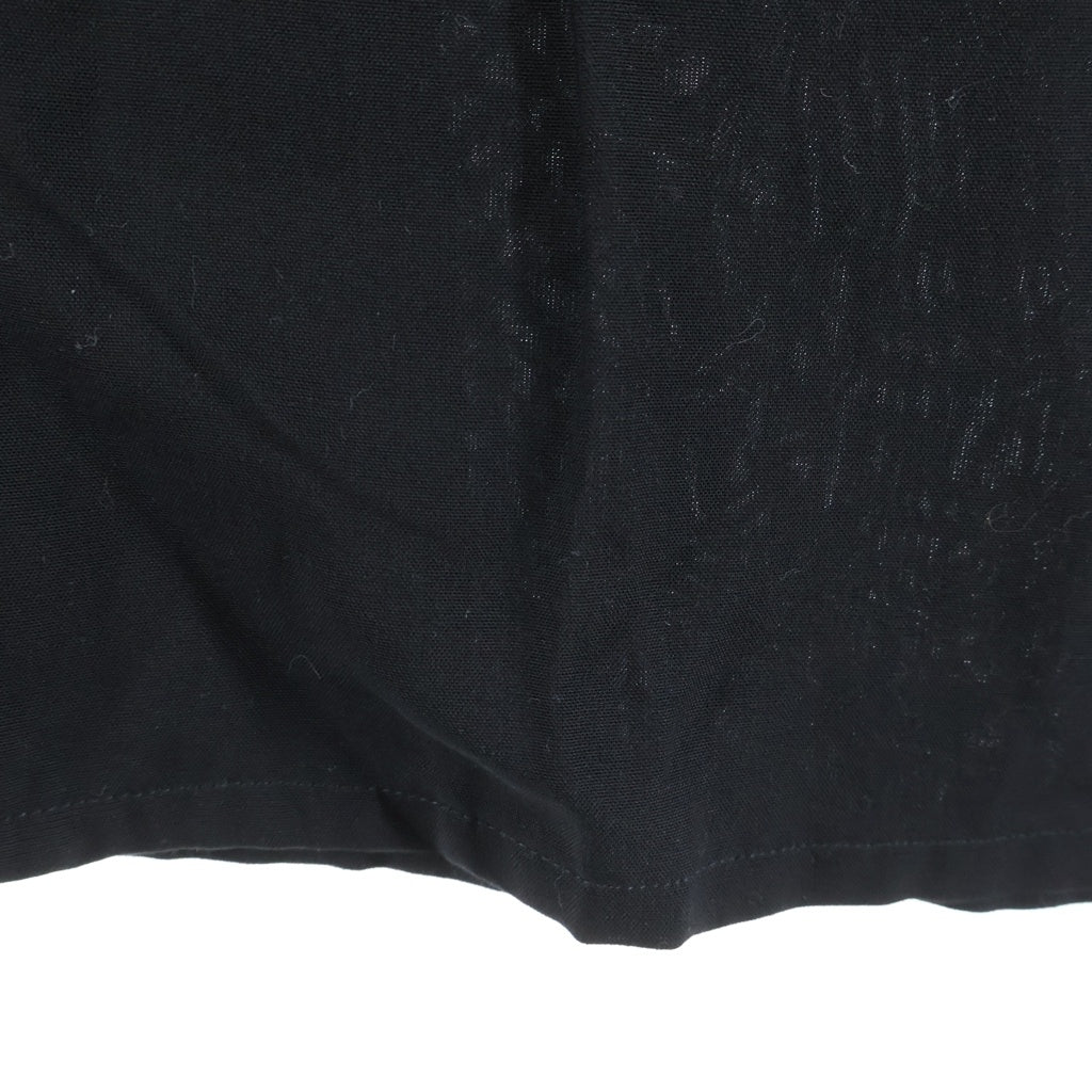 WACKO MARIA(ワコマリア) 26SS 50s OPEN COLLAR SHIR ロゴエンブロイダリー ポケット 半袖シャツ ブラック 26SS-WMS-OC04