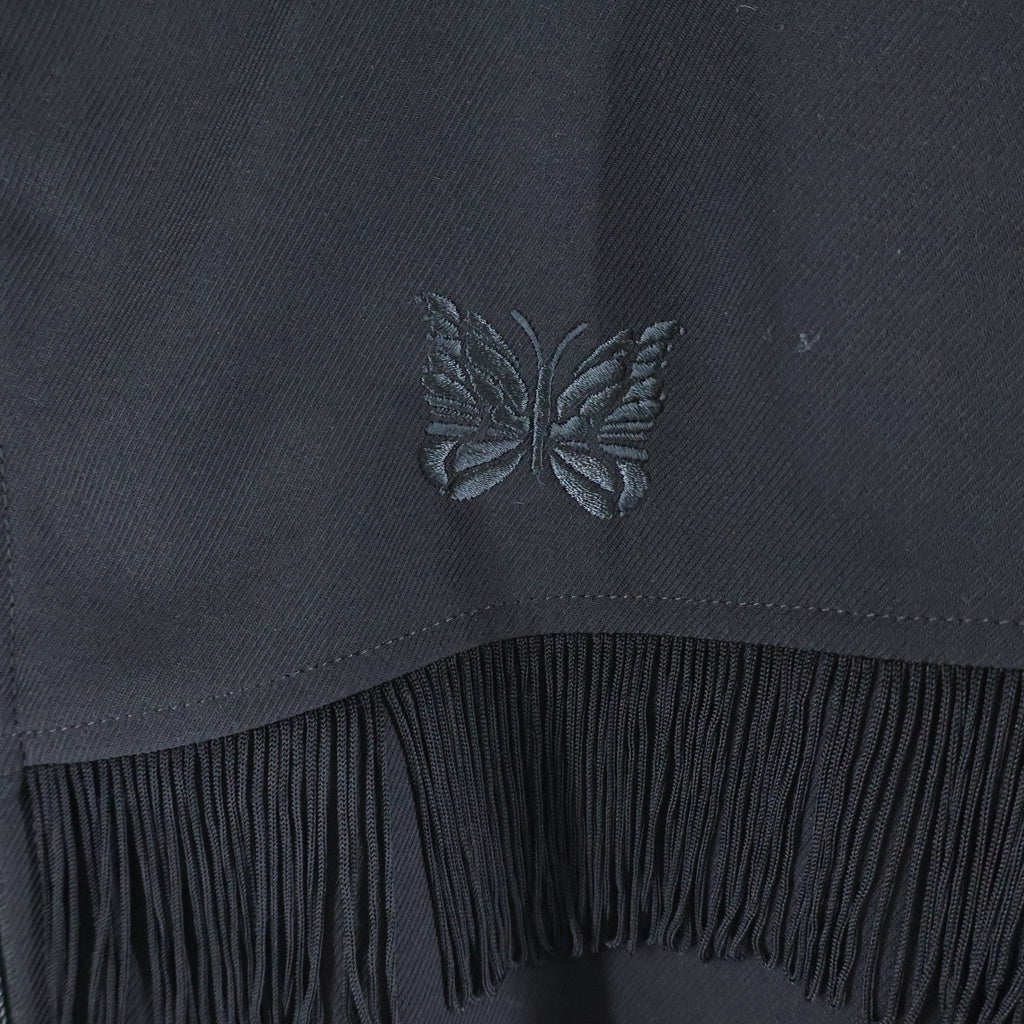Needles(ニードルス) FRINGE TRACK JACKET 0T198 フリンジ トラックジャケット ブラック