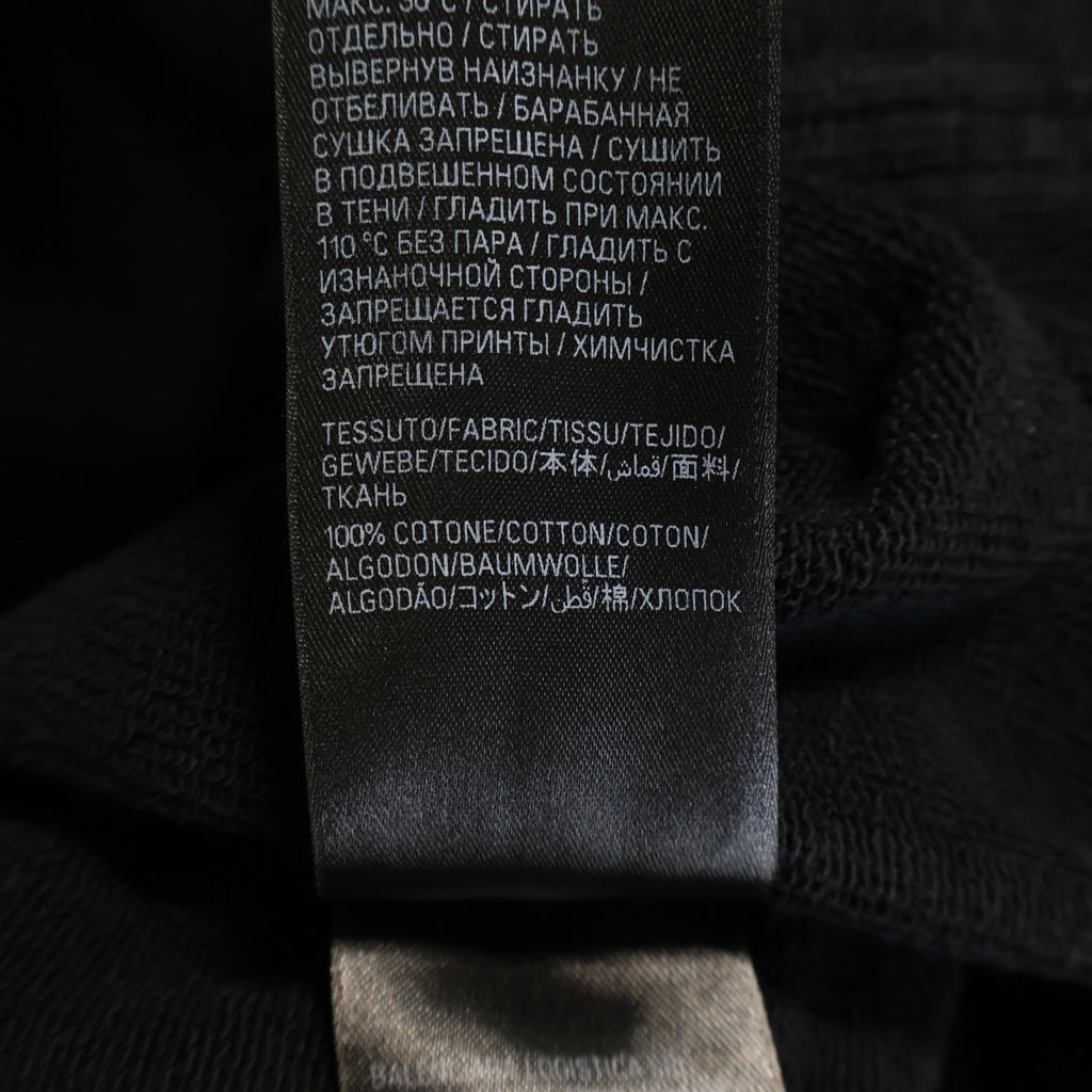 BALENCIAGA(バレンシアガ) 22AW リバースロゴ プリントデザイン フーデッド スウェット パーカー ブラック JP57 2022 02816