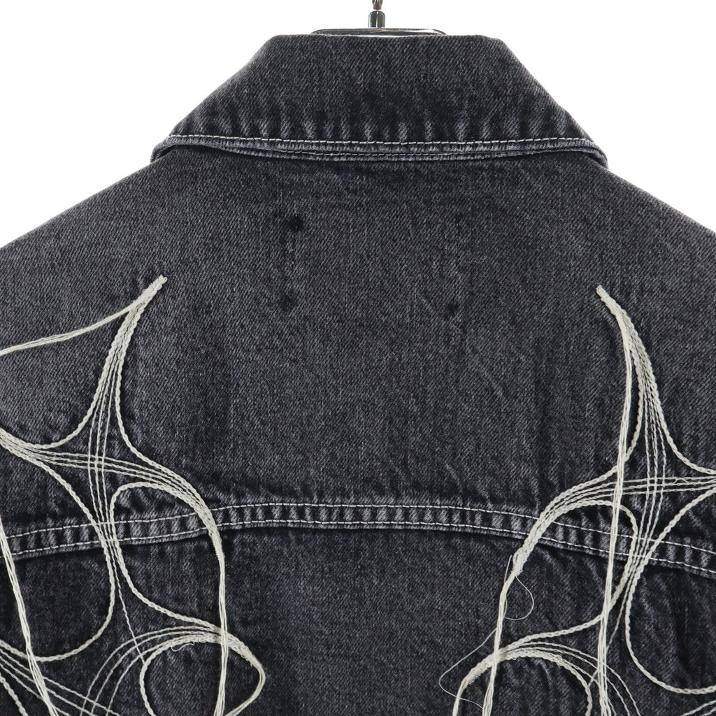 THUG CLUB(サグクラブ) 24SS Tribal Tree Denim Jacket トライバルツリー デニムジャケット ブラック TC24JK0802
