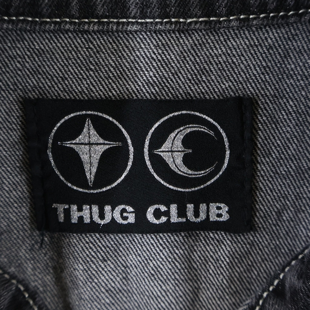 THUG CLUB(サグクラブ) 24SS Tribal Tree Denim Jacket トライバルツリー デニムジャケット ブラック TC24JK0802