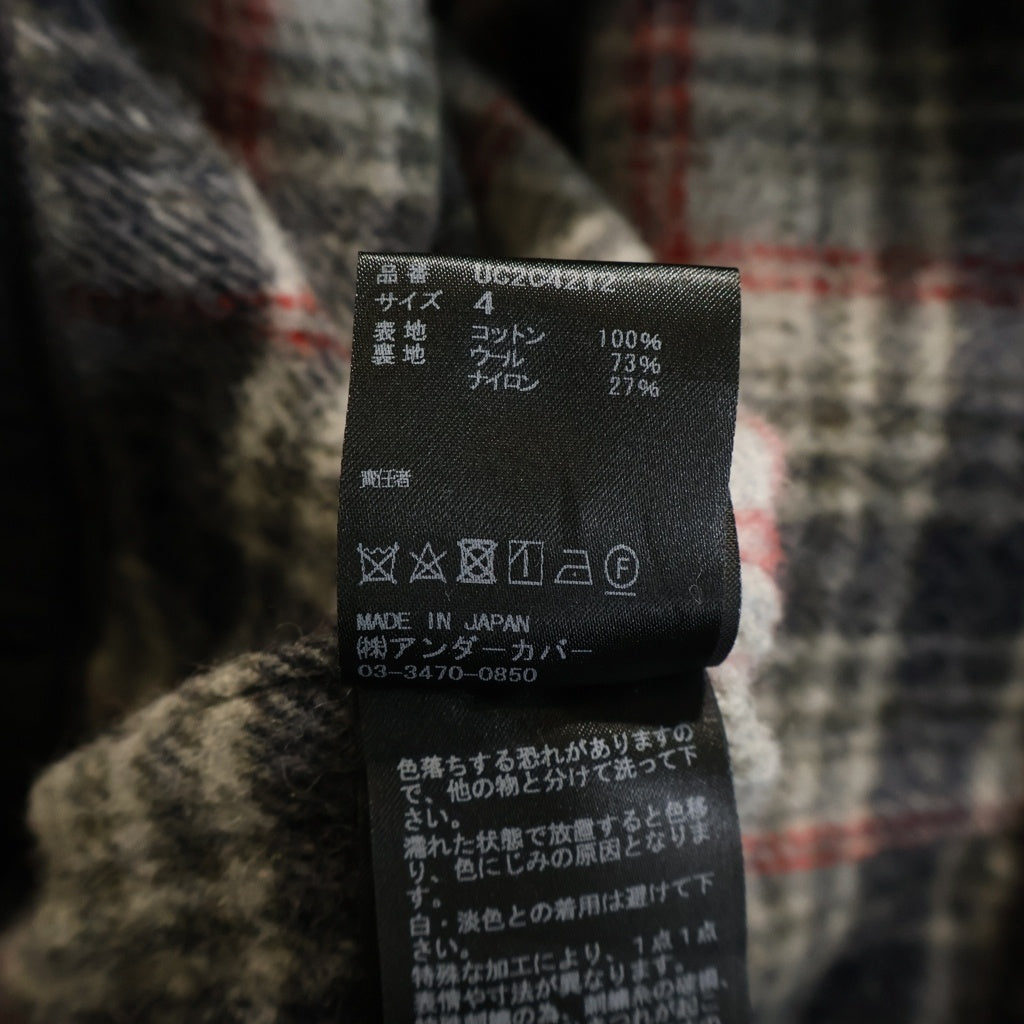 UNDERCOVER(アンダーカバー) 23AW HAND Denim Jacket UC2C4212 ハンドビーズ 裏シャギーCK 加工Gジャン ブラック