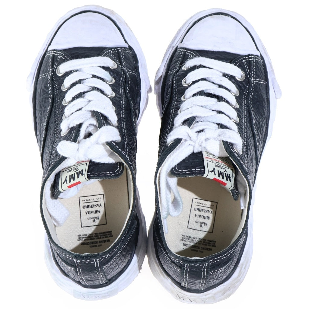 MAISON MIHARAYASUHIRO(メゾンミハラヤスヒロ) PETERSON23 OG Sole Monster Leather Low-top Sneaker A15FW723 ピーターソン23 オリジナルソールモンスターレザーローカットスニーカー ブラック/ホワイト