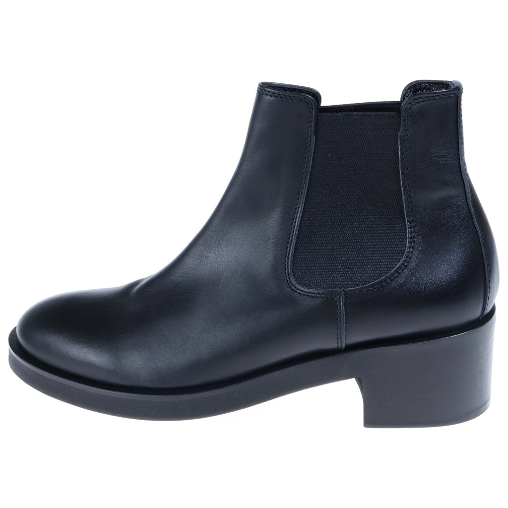 PADRONE(パドローネ) BL SIDE GORE BOOTS ヒール サイドゴアブーツ ブラック PU8394-1101
