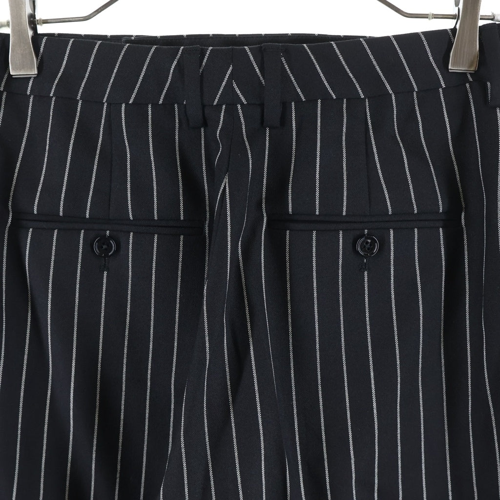 CELINE(セリーヌ) STRIPE SLACKS PANTS ストライプスラックスパンツ ブラック 2P085964C
