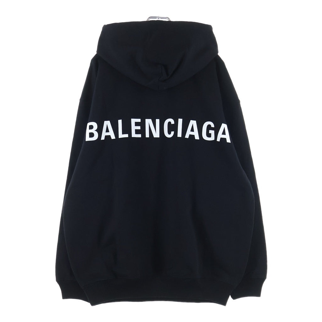 BALENCIAGA(バレンシアガ) 19SS バックロゴオーバーサイズフーディーパーカー 570811 TAV37 ブラック