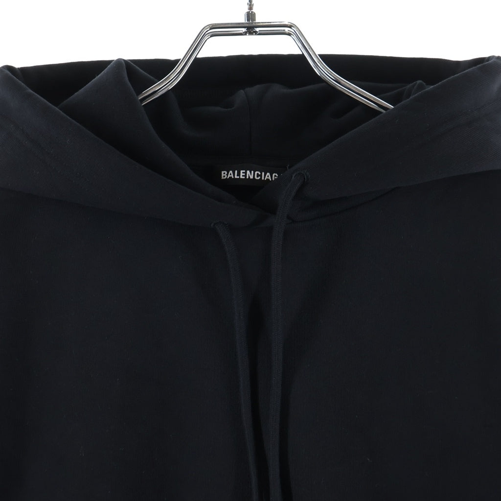 BALENCIAGA(バレンシアガ) 19SS バックロゴオーバーサイズフーディーパーカー 570811 TAV37 ブラック