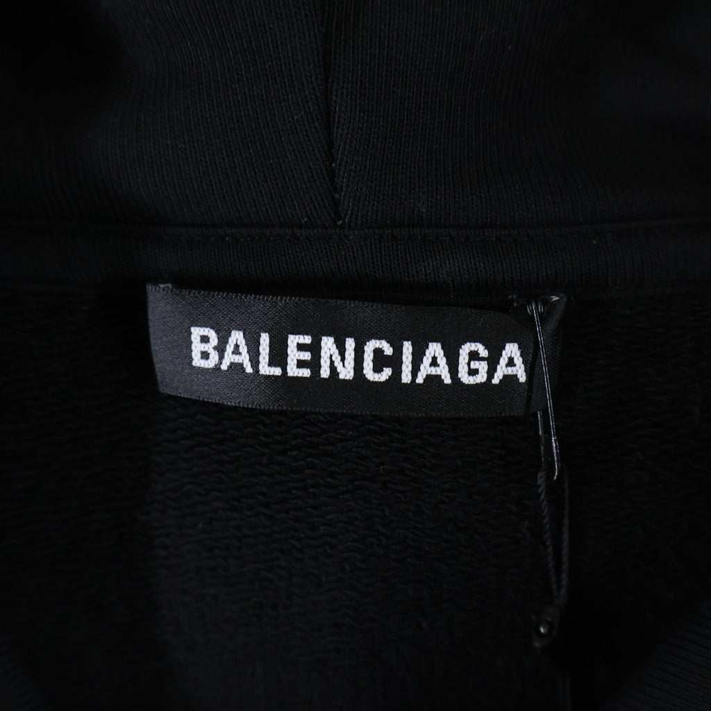 BALENCIAGA(バレンシアガ) 19SS バックロゴオーバーサイズフーディーパーカー 570811 TAV37 ブラック