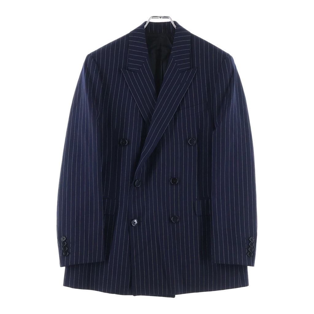 CELINE(セリーヌ) ストライプ ウール ボクシー ジャケット 2V16H399U ネイビー