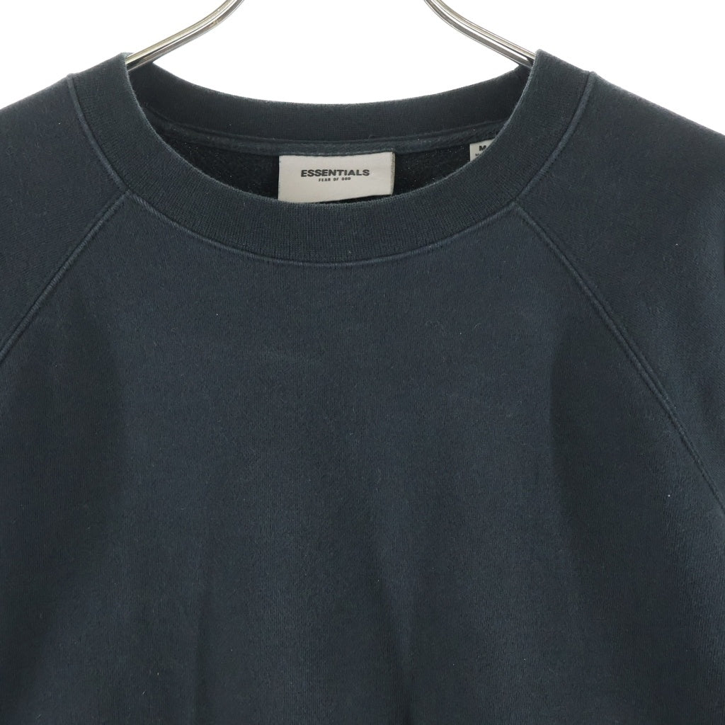 FEAR OF GOD ESSENTIALS(フィアオブゴッド エッセンシャルズ) SWEAT SHIRT フェルトロゴ スウェットシャツ トレーナー クルーネック ブラック