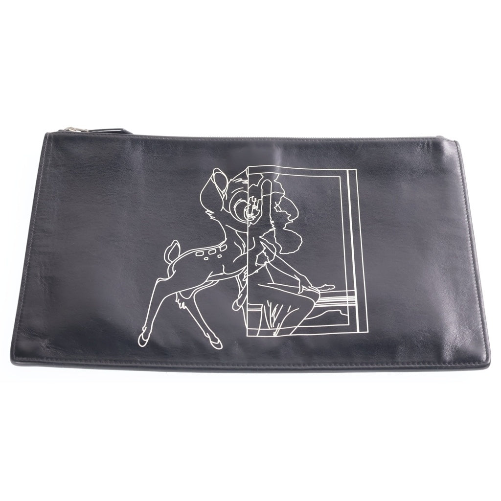 GIVENCHY(ジバンシィ) Bambi Clutch Bag バンビ レザークラッチバッグ ブラック