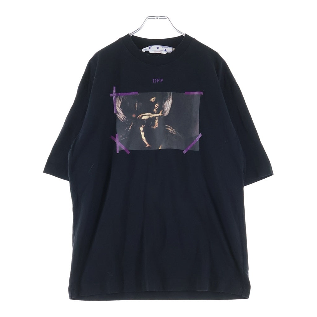 OFF-WHITE(オフホワイト) 23SS Caravaggio Print T-Shirt カラヴァッジョ 半袖Tシャツ ブラック OMAA119S23JER001