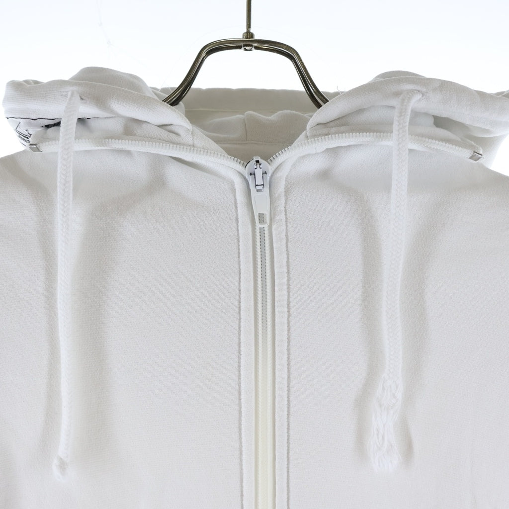 VETEMENTS(ヴェトモン) 17SS ×Champion Tape Zip Up Hoodie チャンピオン テープ ジップアップスウェットパーカー フーディー ホワイト MSS17CH17