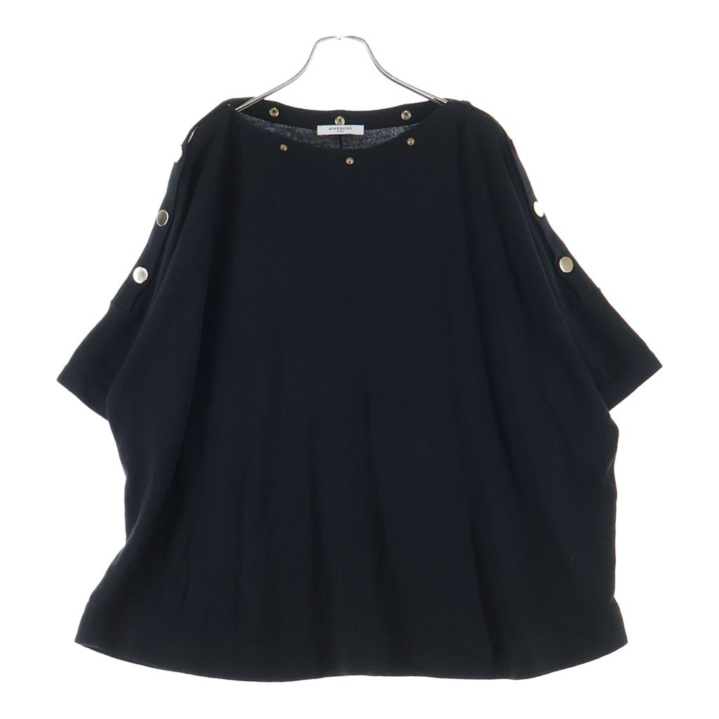 GIVENCHY(ジバンシィ) Knit T-Shirt オーバーサイズ ニット半袖Tシャツ ブラック 13X 7855 540
