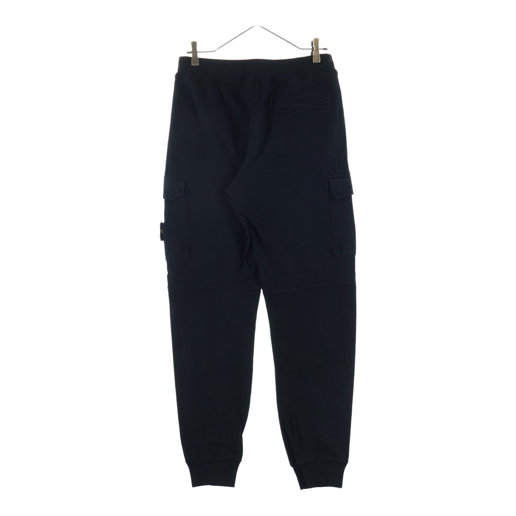 STONE ISLAND(ストーンアイランド) Sweat Cargo Pants ロゴワッペン スウェットカーゴパンツ ブラック 681561760