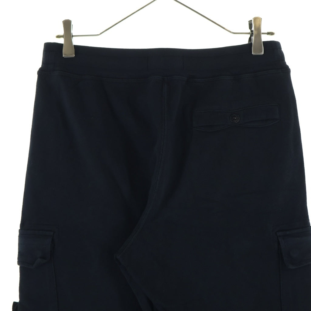 STONE ISLAND(ストーンアイランド) Sweat Cargo Pants ロゴワッペン スウェットカーゴパンツ ブラック 681561760