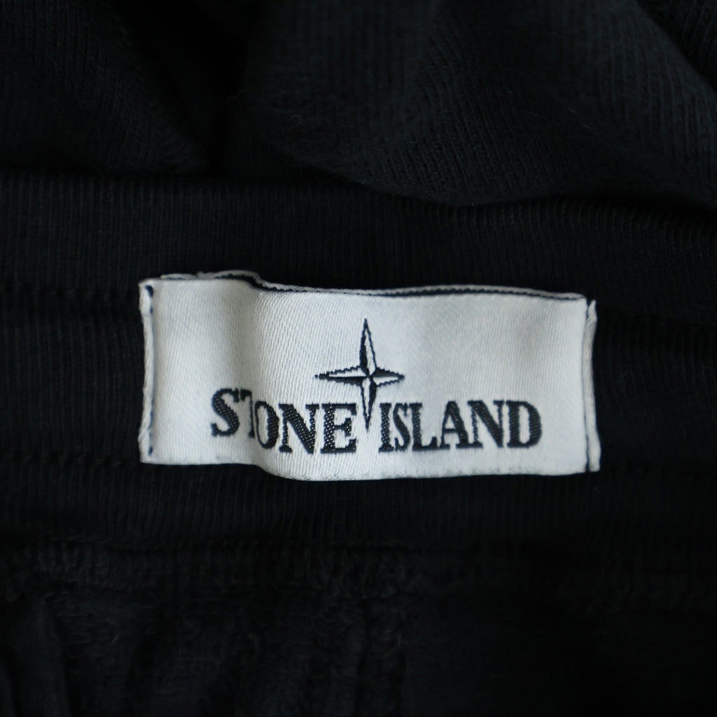 STONE ISLAND(ストーンアイランド) Sweat Cargo Pants ロゴワッペン スウェットカーゴパンツ ブラック 681561760