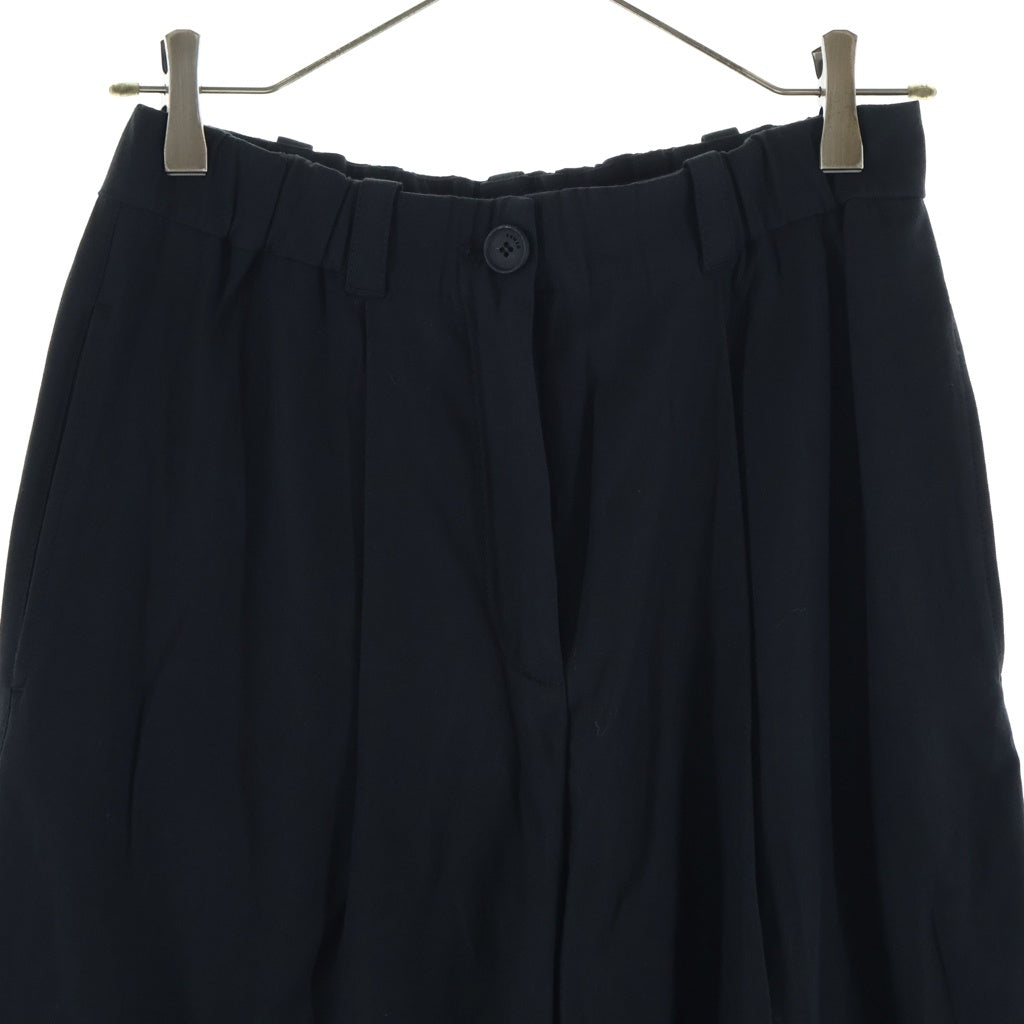 KENZO(ケンゾー) Pants ロゴ刺繍 キャロットパンツ ブラック FA62PA0275AI