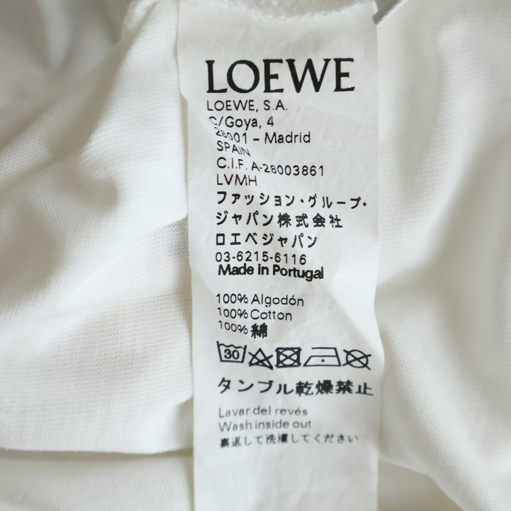 LOEWE(ロエベ) Portrait T-Shirt アナグラム 半袖Tシャツ ホワイト S6199722CR