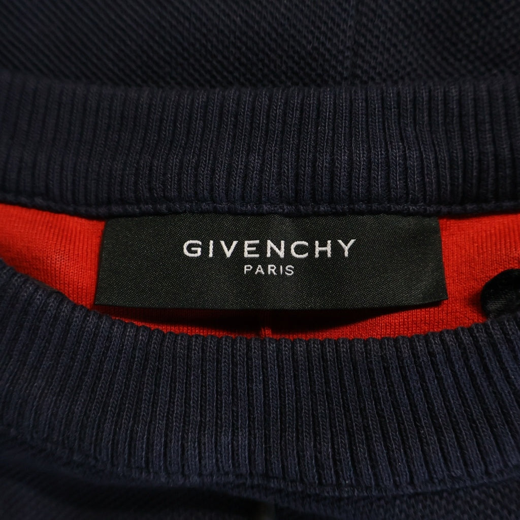 GIVENCHY(ジバンシィ) Cropped Star Sweatshirt クロップド スター クルーネックスウェットトレーナー ネイビー 13S 7232 655