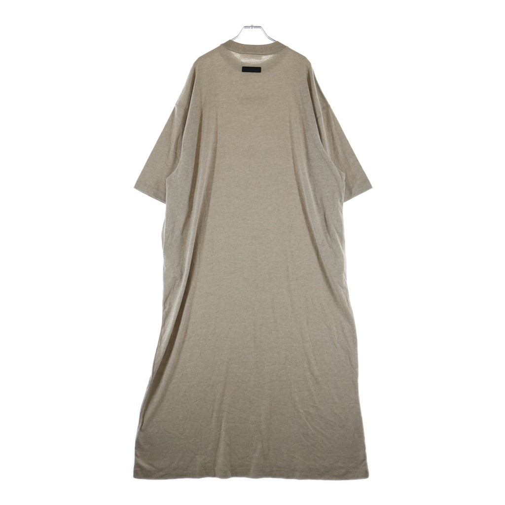 FEAR OF GOD ESSENTIALS(フィアオブゴッド エッセンシャルズ) DRESS ラバーロゴ 半袖Tシャツ ロングドレス レディース