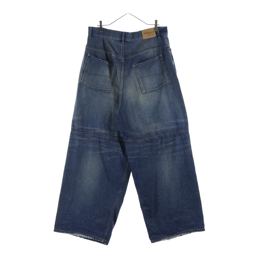 BALENCIAGA(バレンシアガ) George V Denim Baggy Pants ドローコード バギーデニムパンツ インディゴ 814161TRW62 814161 TRW62