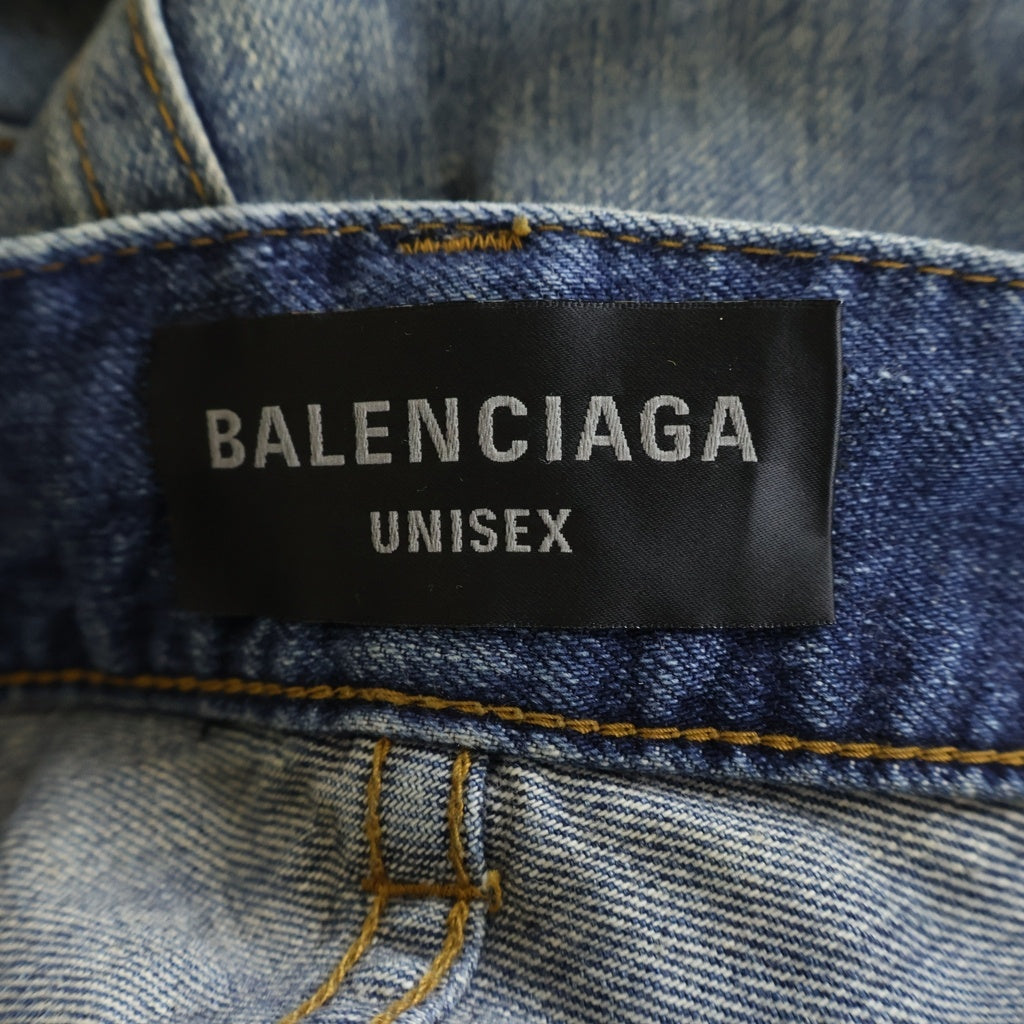 BALENCIAGA(バレンシアガ) George V Denim Baggy Pants ドローコード バギーデニムパンツ インディゴ 814161TRW62 814161 TRW62
