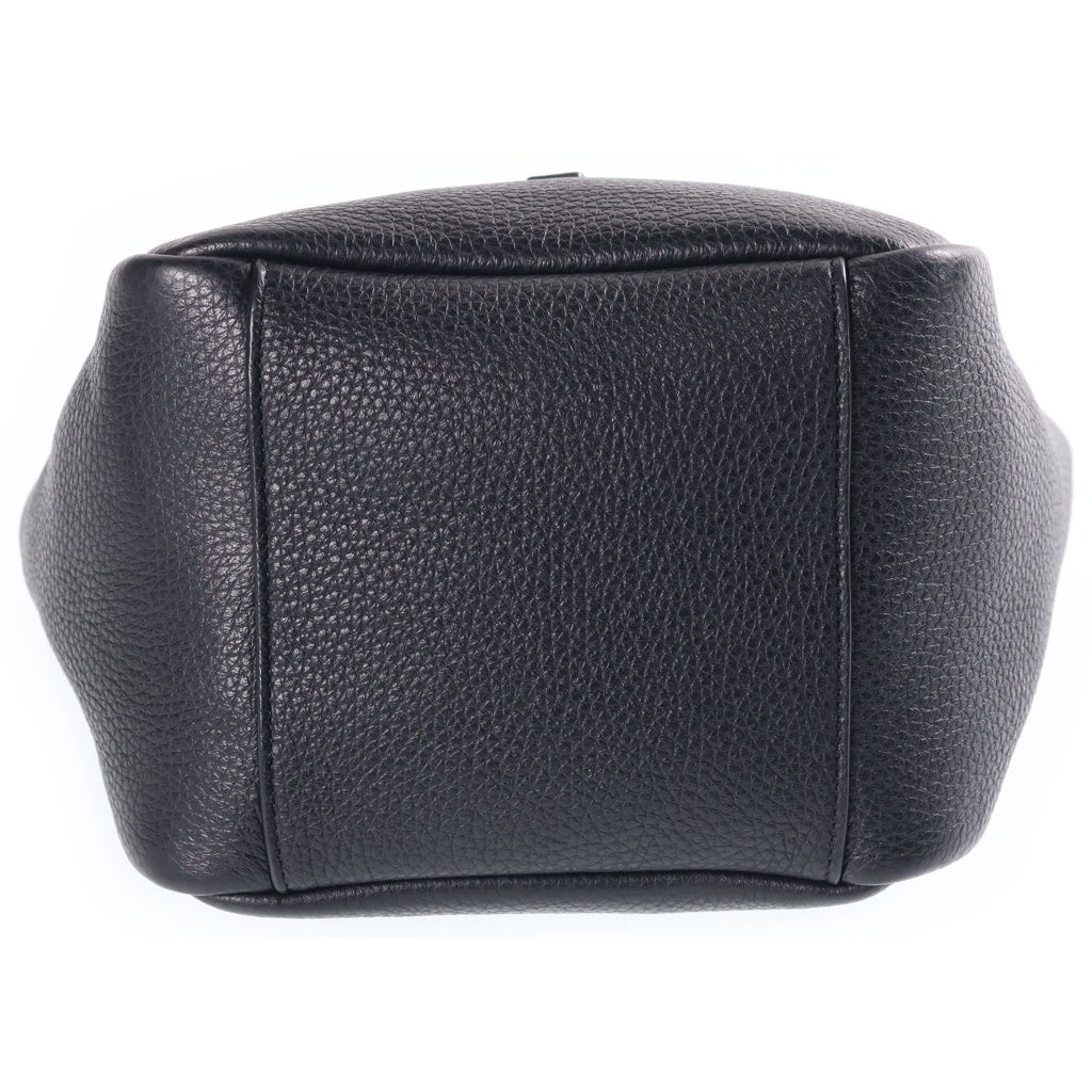 SAINT LAURENT PARIS(サンローランパリ) LE 5 A 7 ル サンカセット ベイビーベア グレインレザー2WAY ショルダーバッグ ブラック レディース