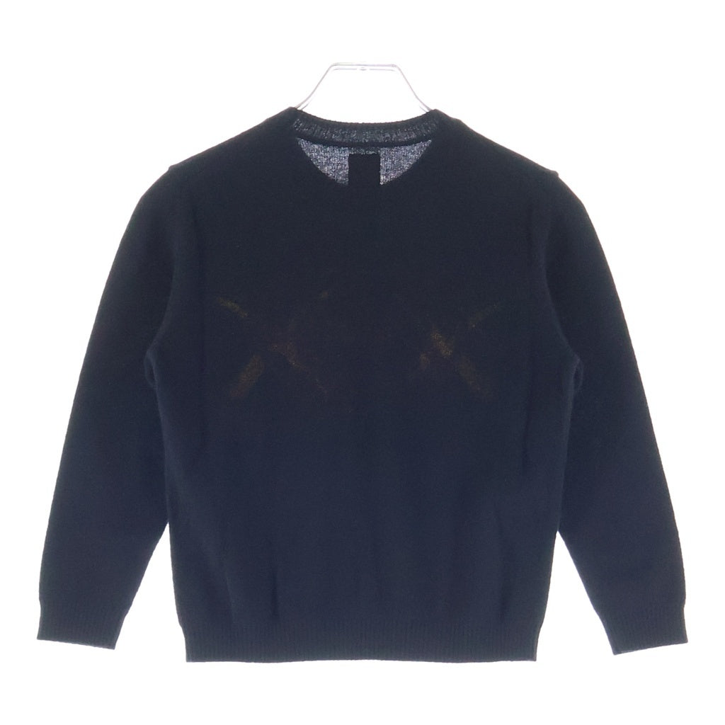 HUMAN MADE(ヒューマンメイド) x KAWS Made Knit Sweater Kids ×カウズ ロゴニット セーター キッズ ブラック XX26CS005