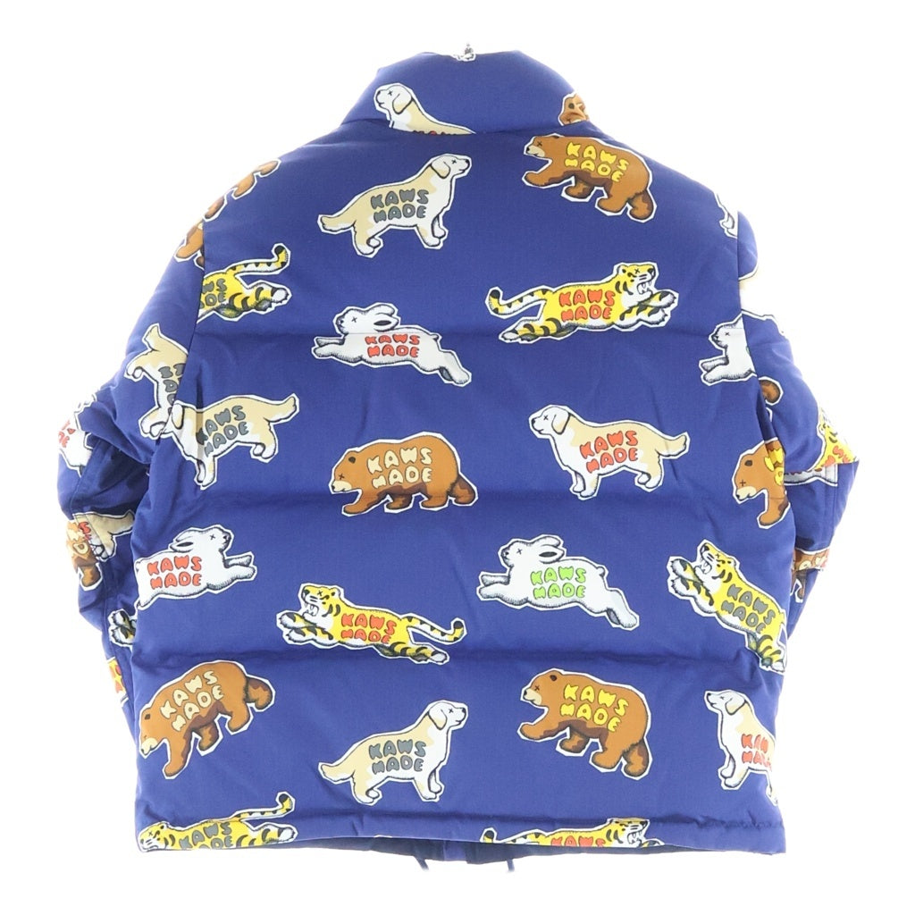 HUMAN MADE(ヒューマンメイド) 23AW x KAWS Made Down Jacket Kids ×カウズ メイド ダウンジャケット キッズ ブルー XX26JK005