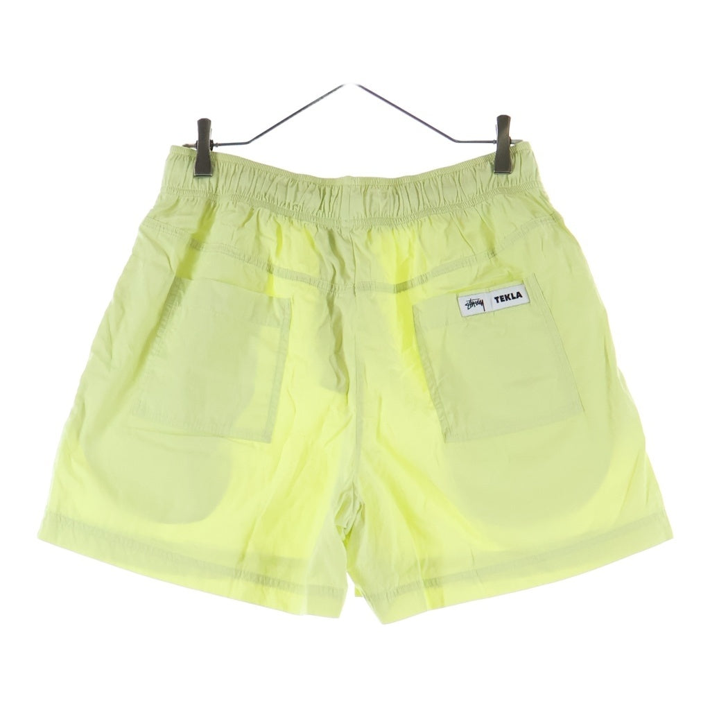 STUSSY(ステューシー) ×Tekla POPLIN PYJAMA SHORTS ×テクラ ポプリン パジャマ ハーフパンツ ショーツ イエロー