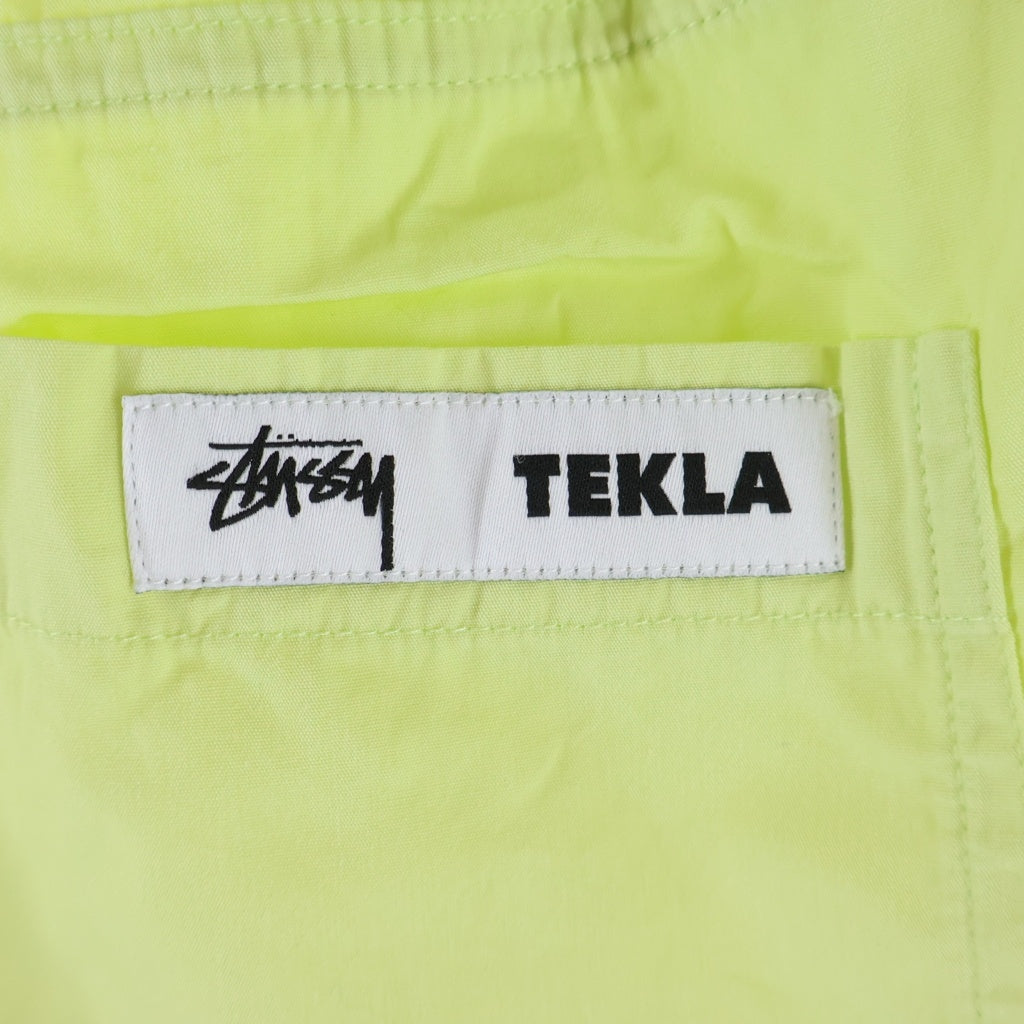 STUSSY(ステューシー) ×Tekla POPLIN PYJAMA SHORTS ×テクラ ポプリン パジャマ ハーフパンツ ショーツ イエロー