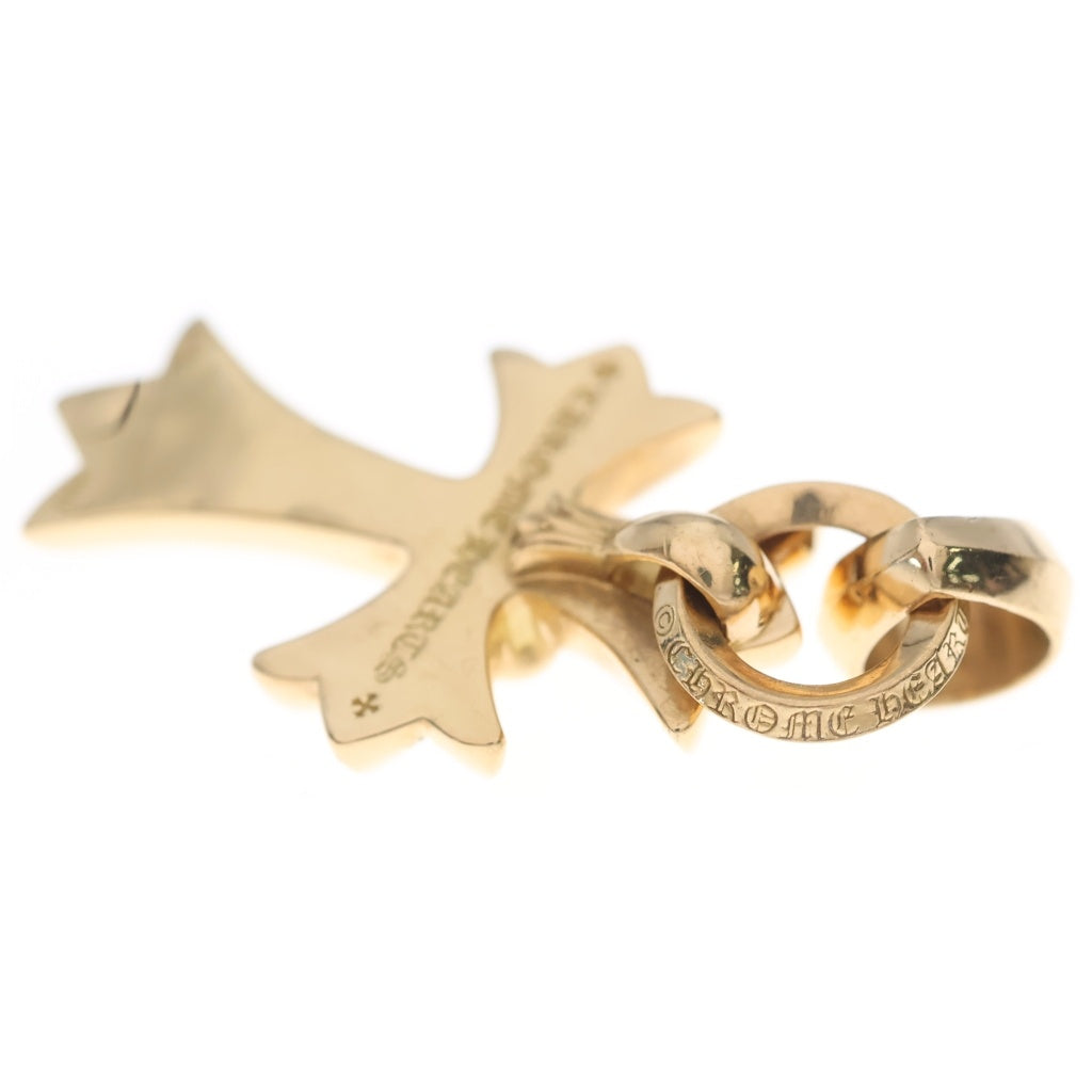 CHROME HEARTS(クロムハーツ) 22K CH CRS HRT W BALE スモールCHクロスハート ペンダントトップ ゴールド