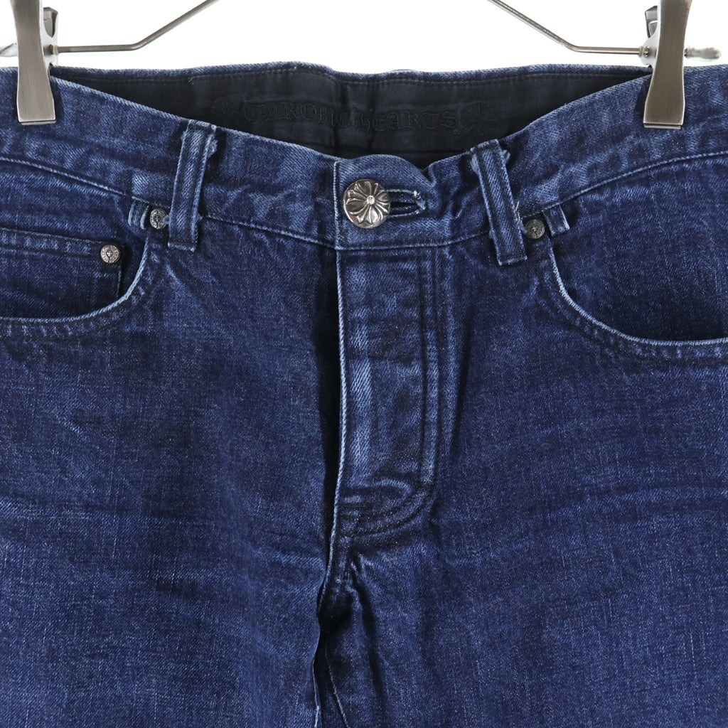 CHROME HEARTS(クロムハーツ) 5PKT DENIM PANTS クロスボール ボタンフライ デニムパンツ インディゴ
