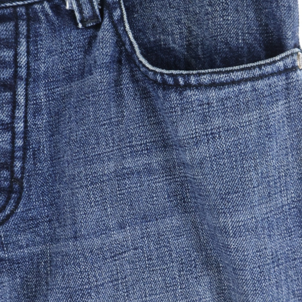 CHROME HEARTS(クロムハーツ) ×MATTY BOY 5PKT CHOMPER DENIM PANTS マッティボーイ チョンパー レザーパッチ クロスボール ボタンフライ デニムパンツ インディゴ