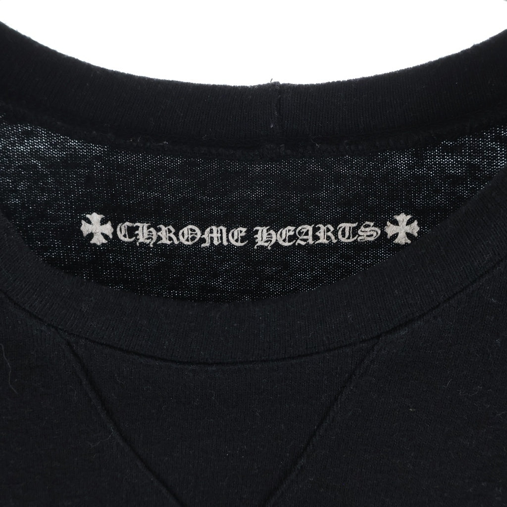 CHROME HEARTS(クロムハーツ) MATTY BOY MORE HEAD SWTSHRT マッティボーイ アームフローラル クルーネックスウェットトレーナー ブラック