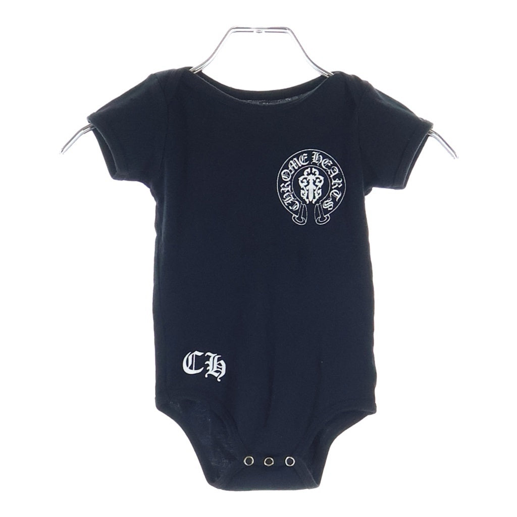 CHROME HEARTS(クロムハーツ) ROMPERS アメリカンフラッグ ヴァインダガー ロンパース ベビー服 ブラック キッズ