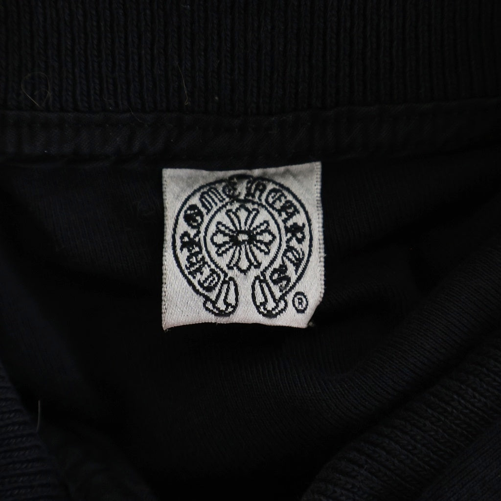 CHROME HEARTS(クロムハーツ) POLO SHIRT クロスボールボタン 半袖ポロシャツ ブラック レディース