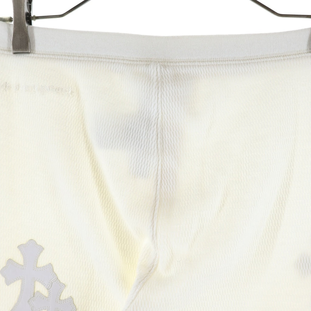 CHROME HEARTS(クロムハーツ) THERMAL PANTS クロスパッチ クロスボール サーマルレギンスパンツ ホワイト レディース