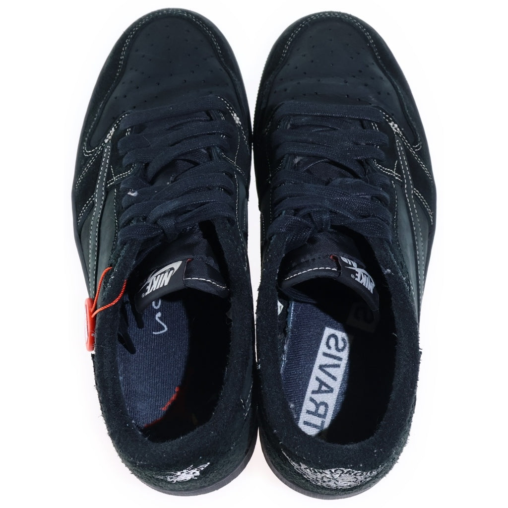 NIKE(ナイキ) ×TRAVIS SCOTT AIR JORDAN 1 LOW OG SP BLACK PHANTOM エアジョーダン1 ブラックファントム ローカットスニーカー ブラック US9.5/27.5cm DM7866-001