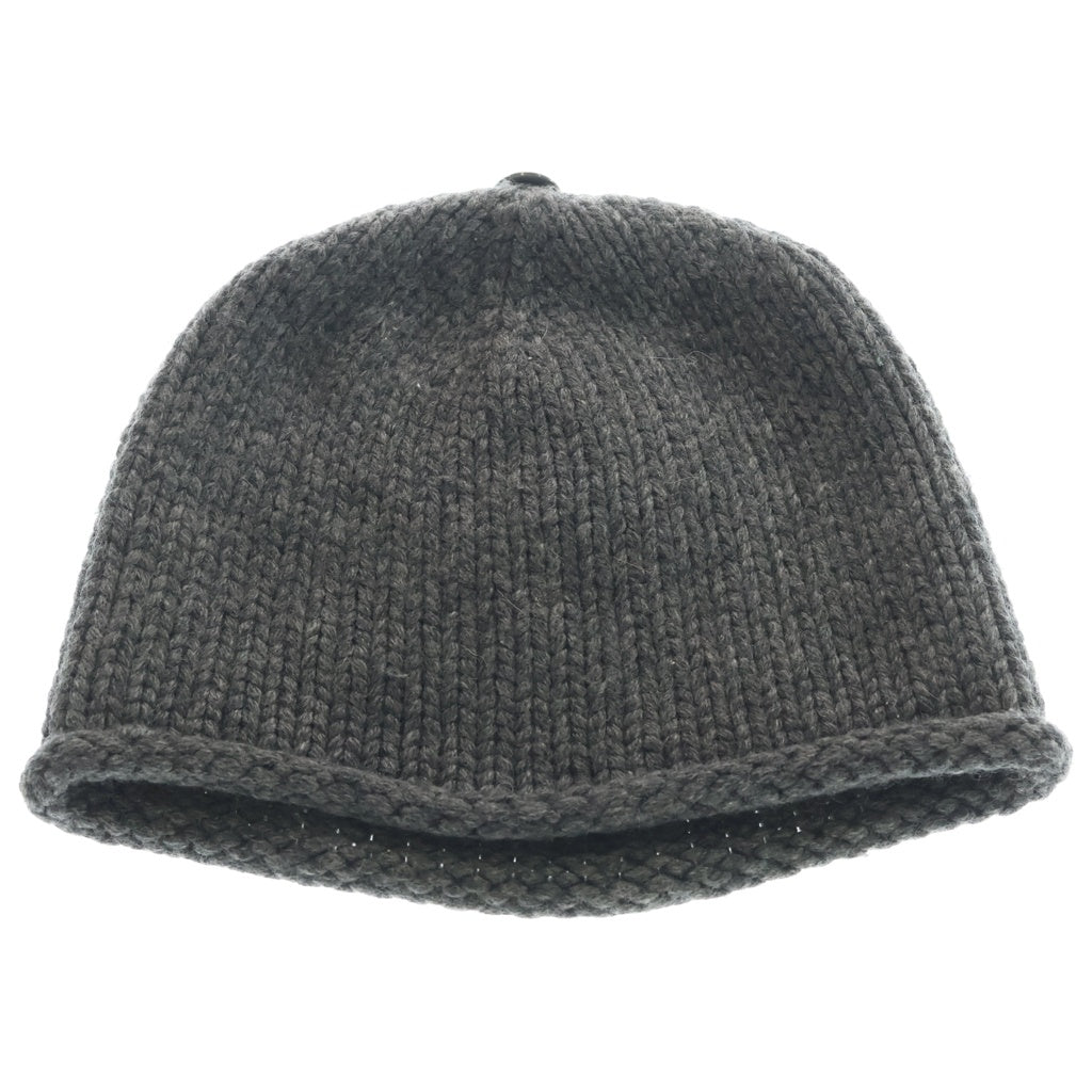 CHROME HEARTS(クロムハーツ) BEANIE CASH CROSS PATCH クロスパッチ付き カシミア ニットビーニー 帽子 グレー
