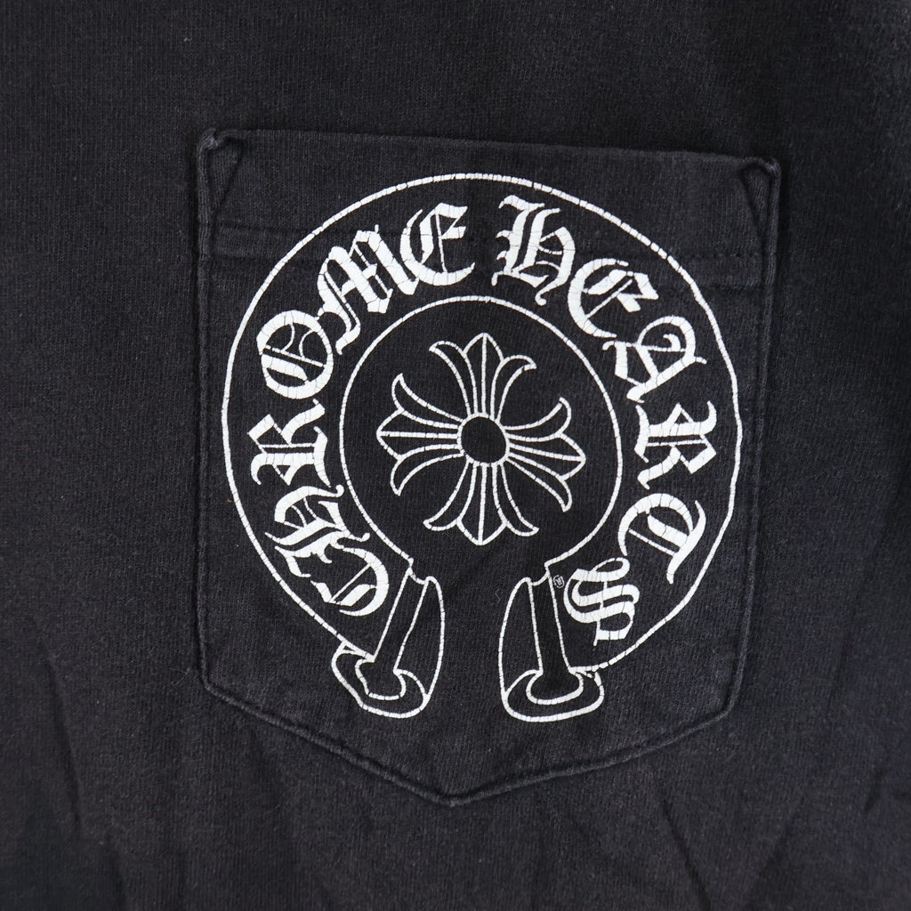 CHROME HEARTS(クロムハーツ) OLD CH T-SHIRT STAR オールド スター ホースシュープリント 半袖Tシャツ ブラック