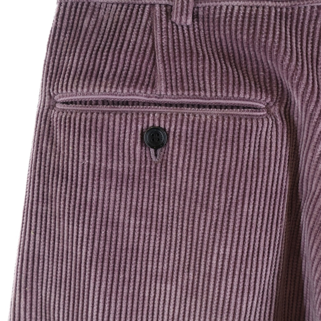 JOHN LAWRENCE SULLIVAN(ジョンローレンスサリバン) Cotton corduroy wide trousers コーデュロイワイドパンツ ピンク 2B001-0123-01