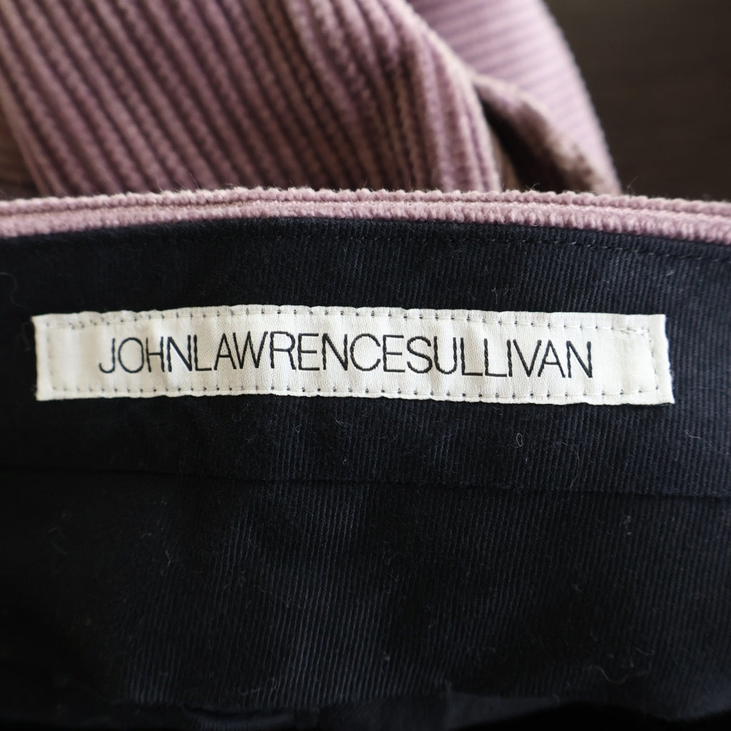 JOHN LAWRENCE SULLIVAN(ジョンローレンスサリバン) Cotton corduroy wide trousers コーデュロイワイドパンツ ピンク 2B001-0123-01