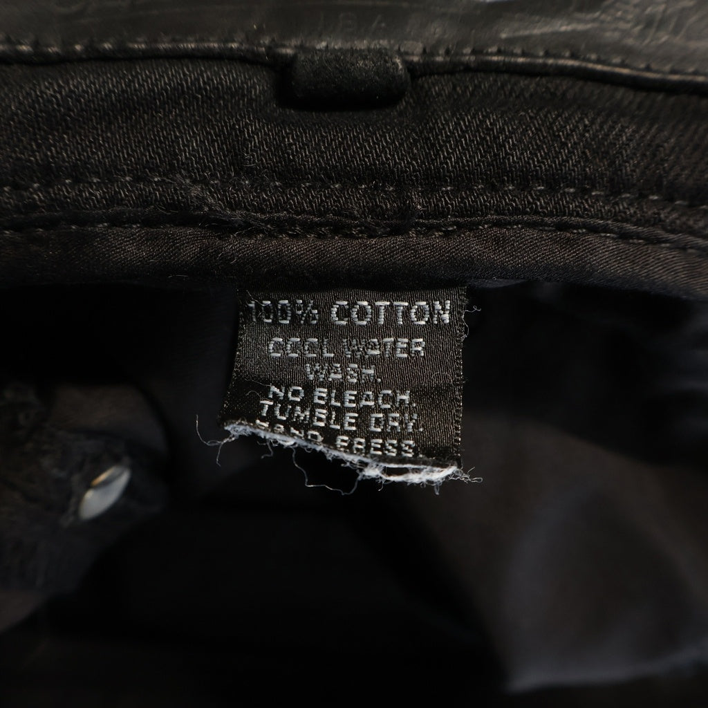 CHROME HEARTS(クロムハーツ) OLD FLERKNEE 1CROSS PATCH DENIM PANTS オールド フレアニー 1クロスパッチ デニムパンツ ブラック