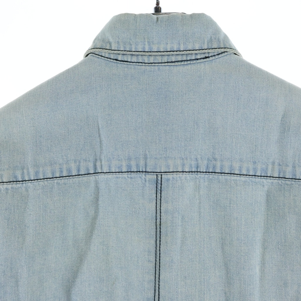 CHROME HEARTS(クロムハーツ) Y NOT DENIM SHIRT Yノット クロスパッチ 長袖デニムシャツ インディゴ