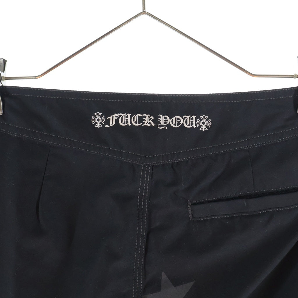 CHROME HEARTS(クロムハーツ) CH CRS SWIM PANTS CHプラス クロスパッチ スター柄 スイムショートパンツ ブラック