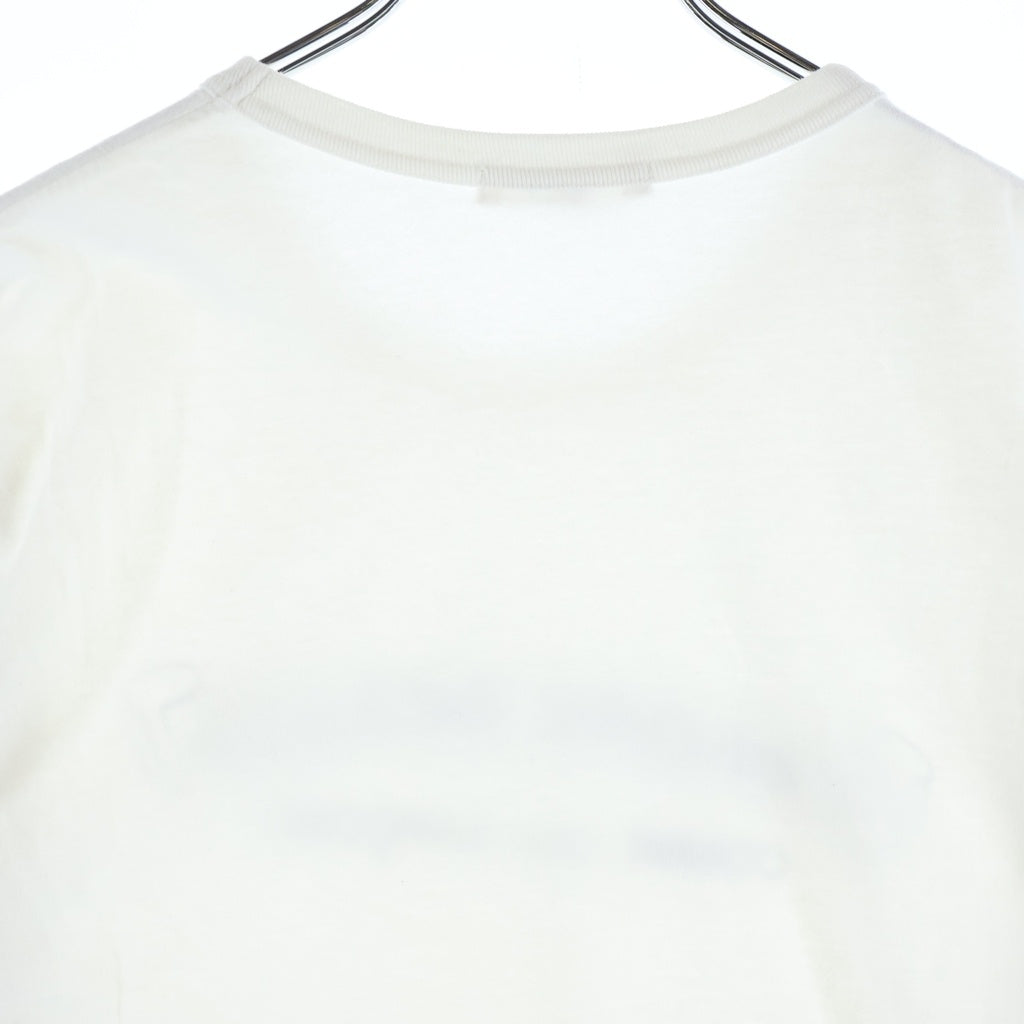 CHROME HEARTS(クロムハーツ) ×COMME des GARCONS コムデギャルソン スクロールラベル プリント半袖Tシャツ カットソー ホワイト